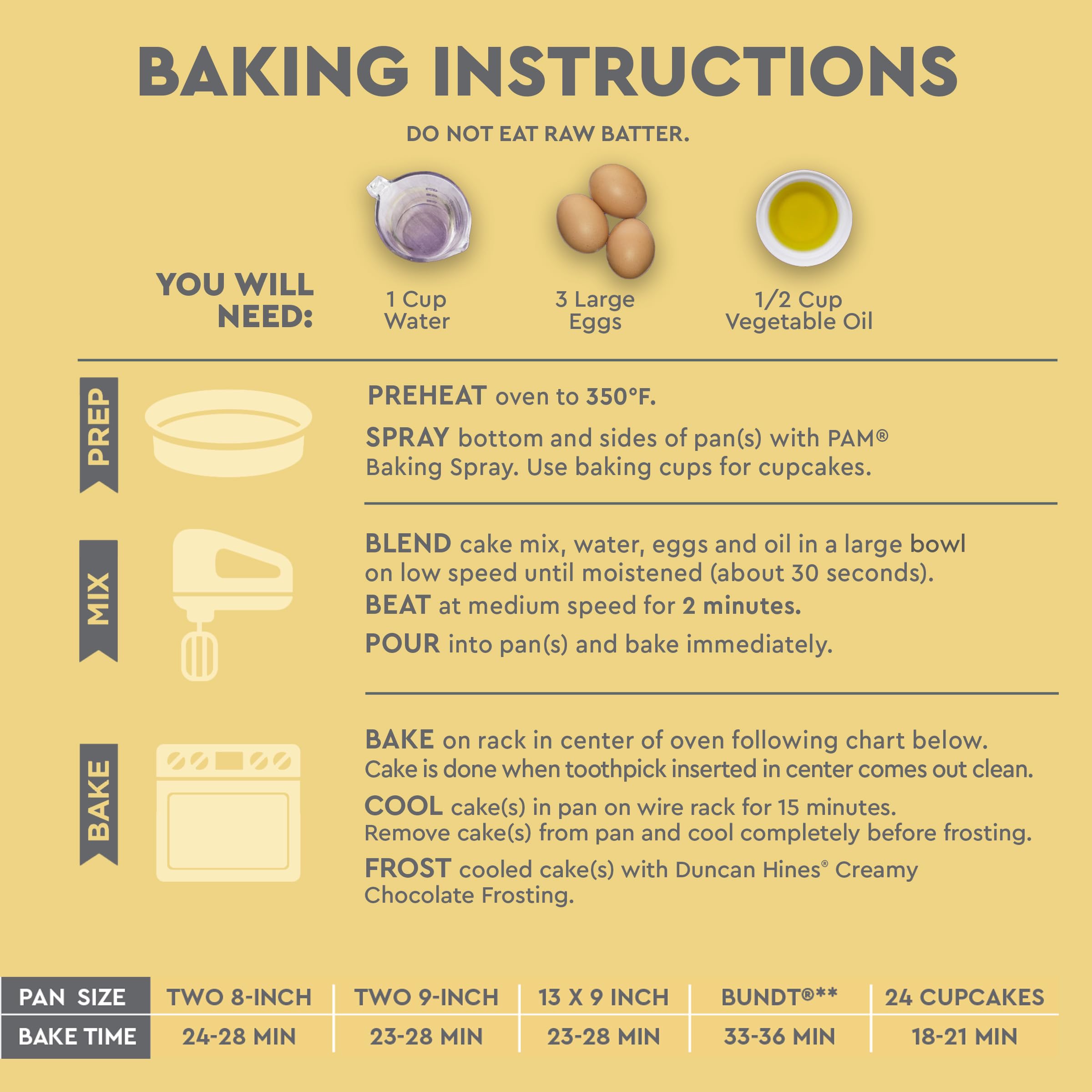 Duncan Hines Classic Yellow Cake Mix, 15.25 oz. - Image 7