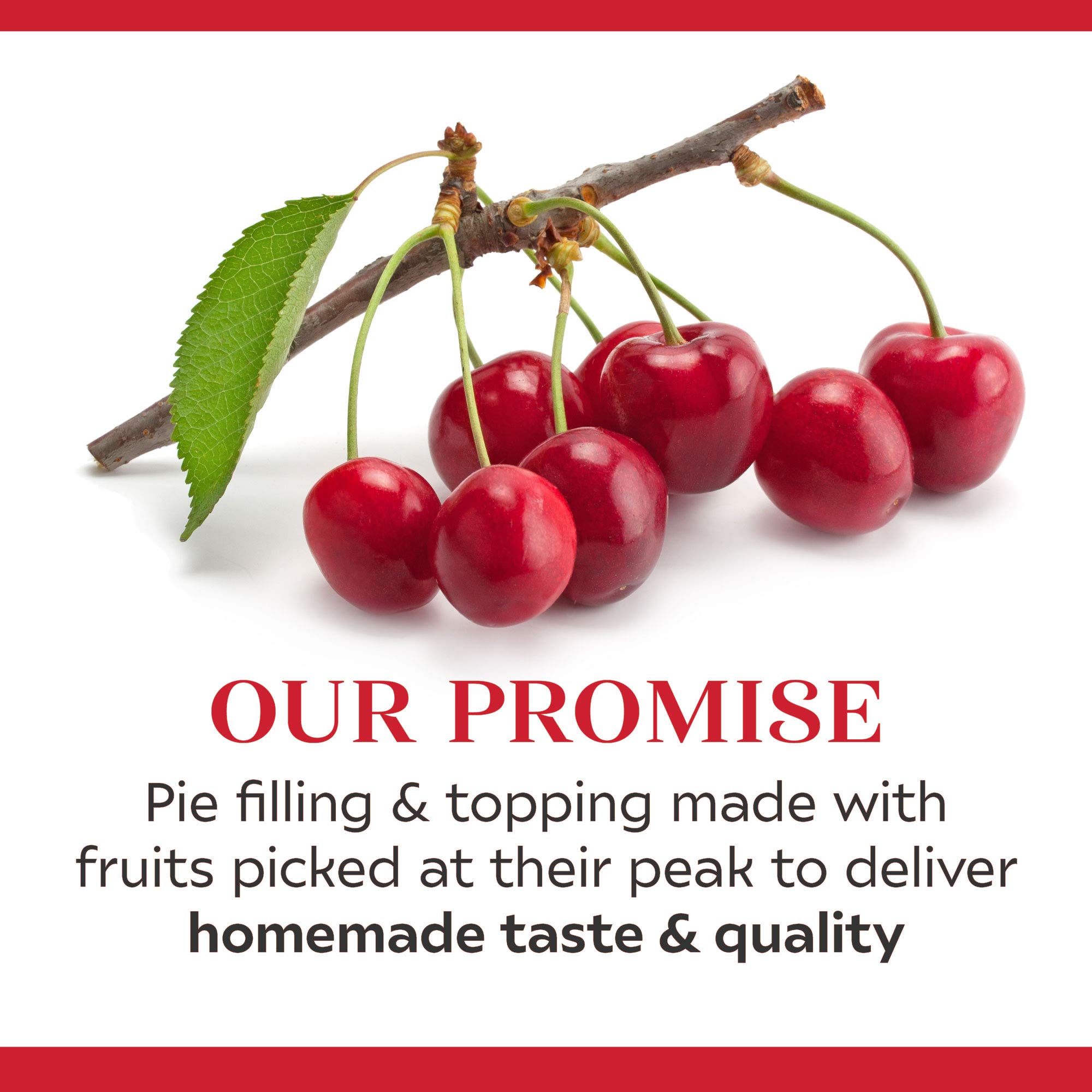 Duncan Hines Comstock More Fruit Pie Filling & Topping Cherry, 21 Oz Can - Image 6