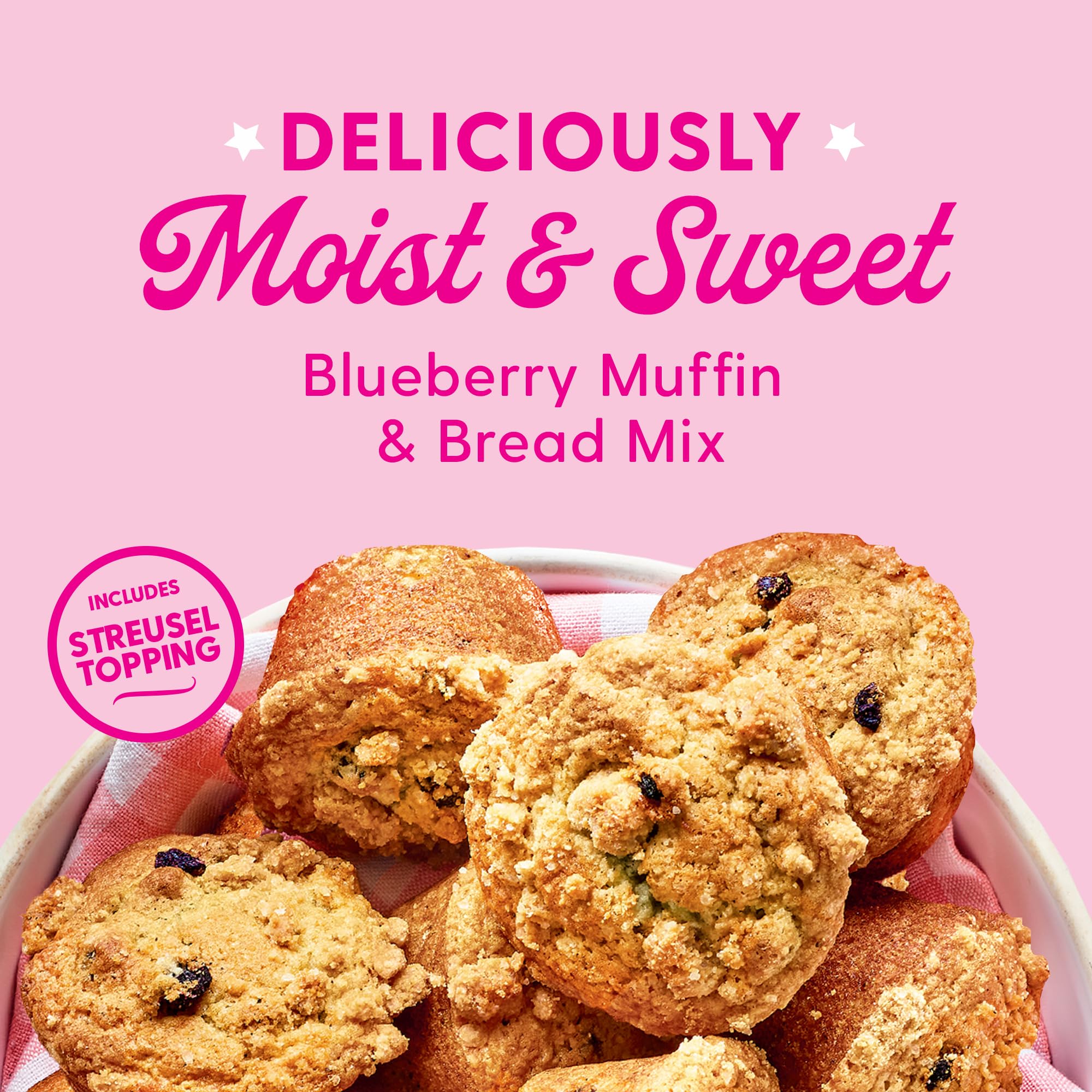 Duncan Hines Dolly Parton's Blueberry Flavored Muffin & Bread Mix, 17.83 oz. - Image 4