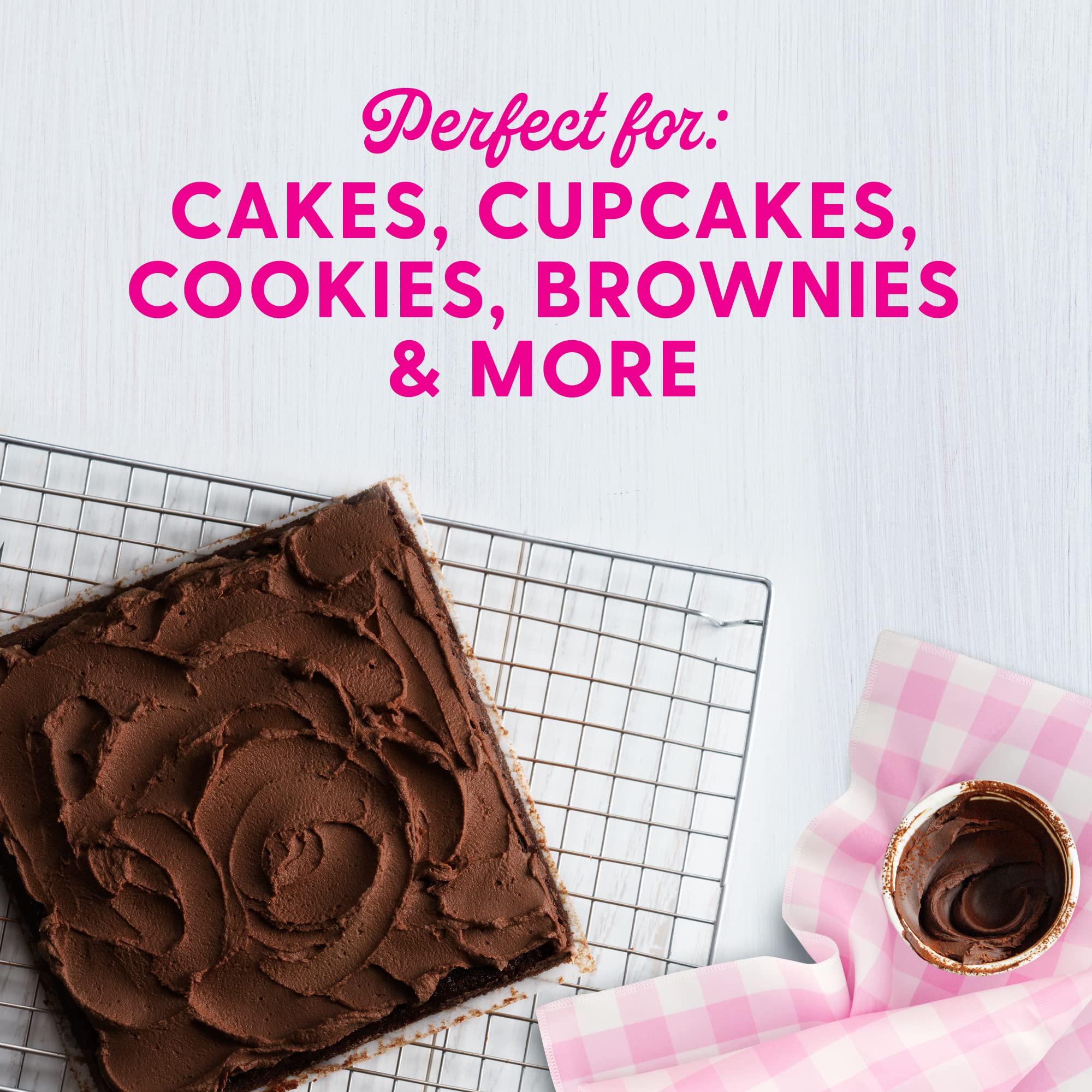 Duncan Hines Dolly Parton's Favorite Chocolate Buttercream Flavored Cake Frosting, 16 oz. - Image 5