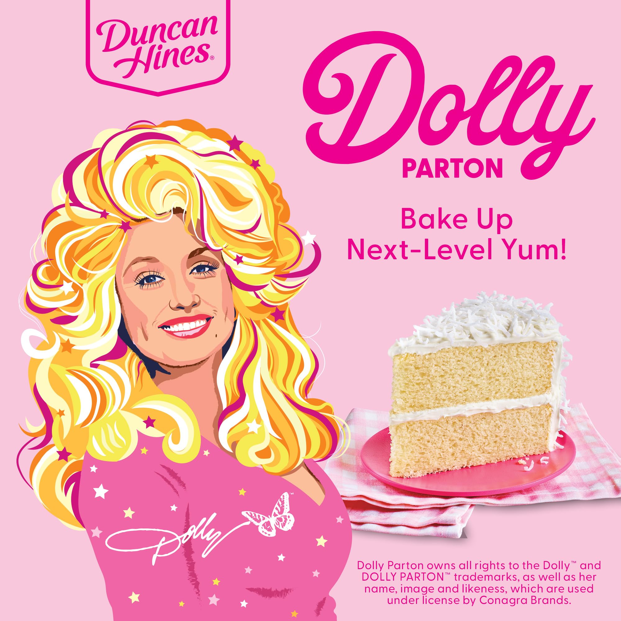 Duncan Hines Dolly Parton's Favorite Coconut Flavored Cake Mix, 15.25 oz. - Image 5