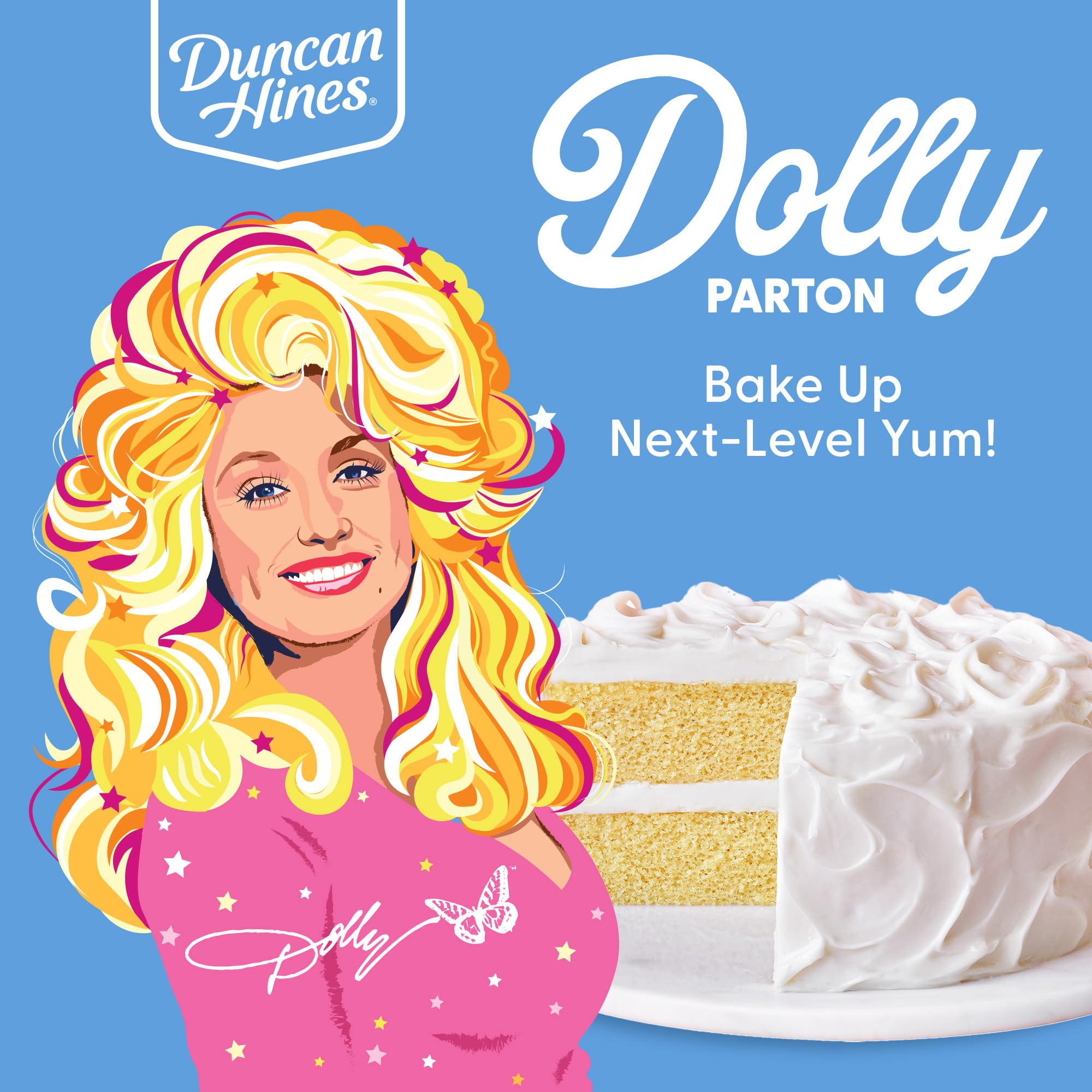 Duncan Hines Dolly Parton's Vanilla Flavored Cake Mix, 15.25 oz. - Image 5