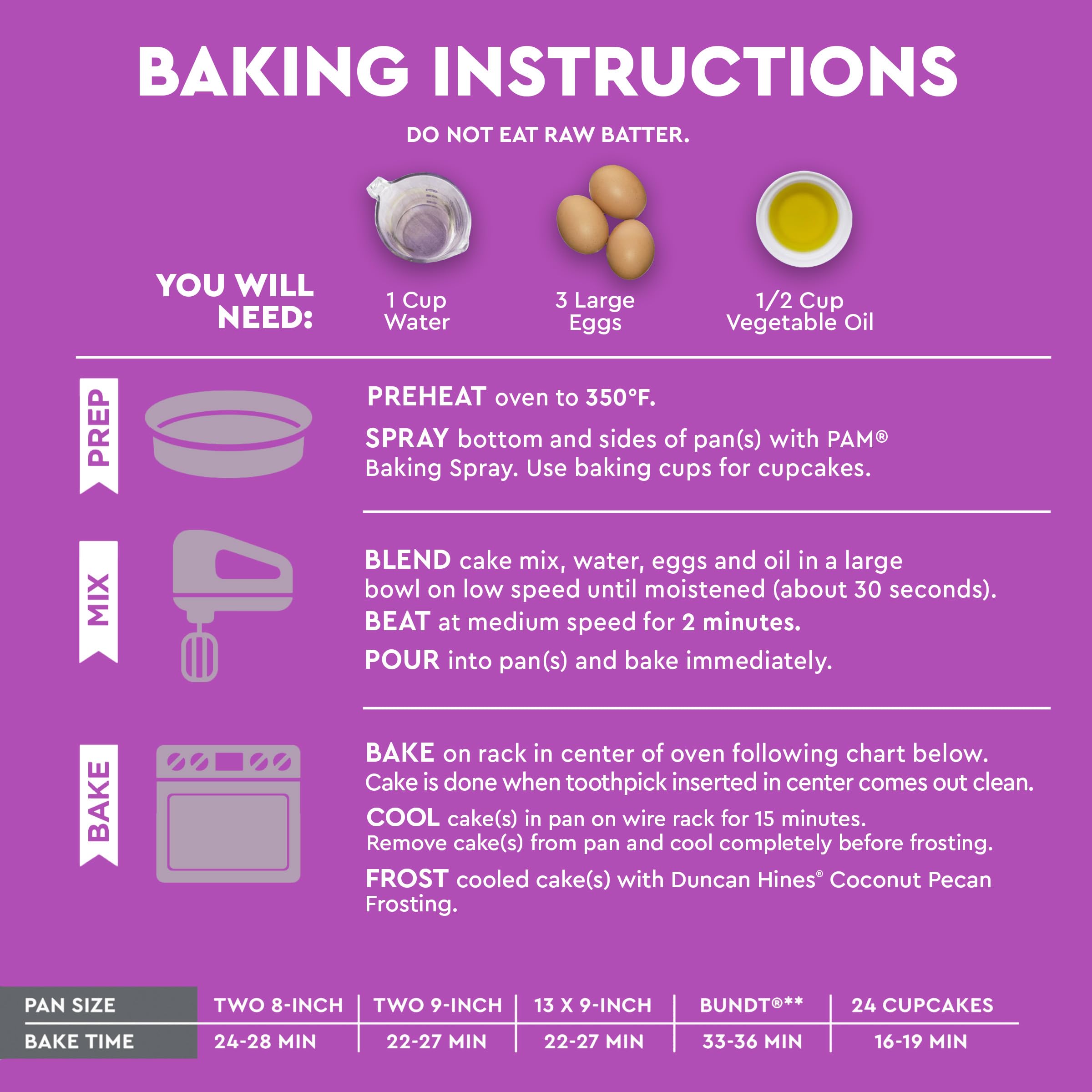 Duncan Hines German Chocolate Cake Mix, 15.25 oz. - Image 8