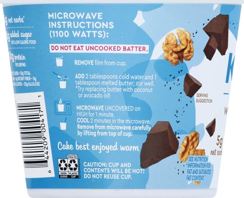 Duncan Hines Keto Friendly Brownie Mix Cup, Walnut Fudge, Zero Added Sugar, Gluten Free, 2.5 oz. - Image 11