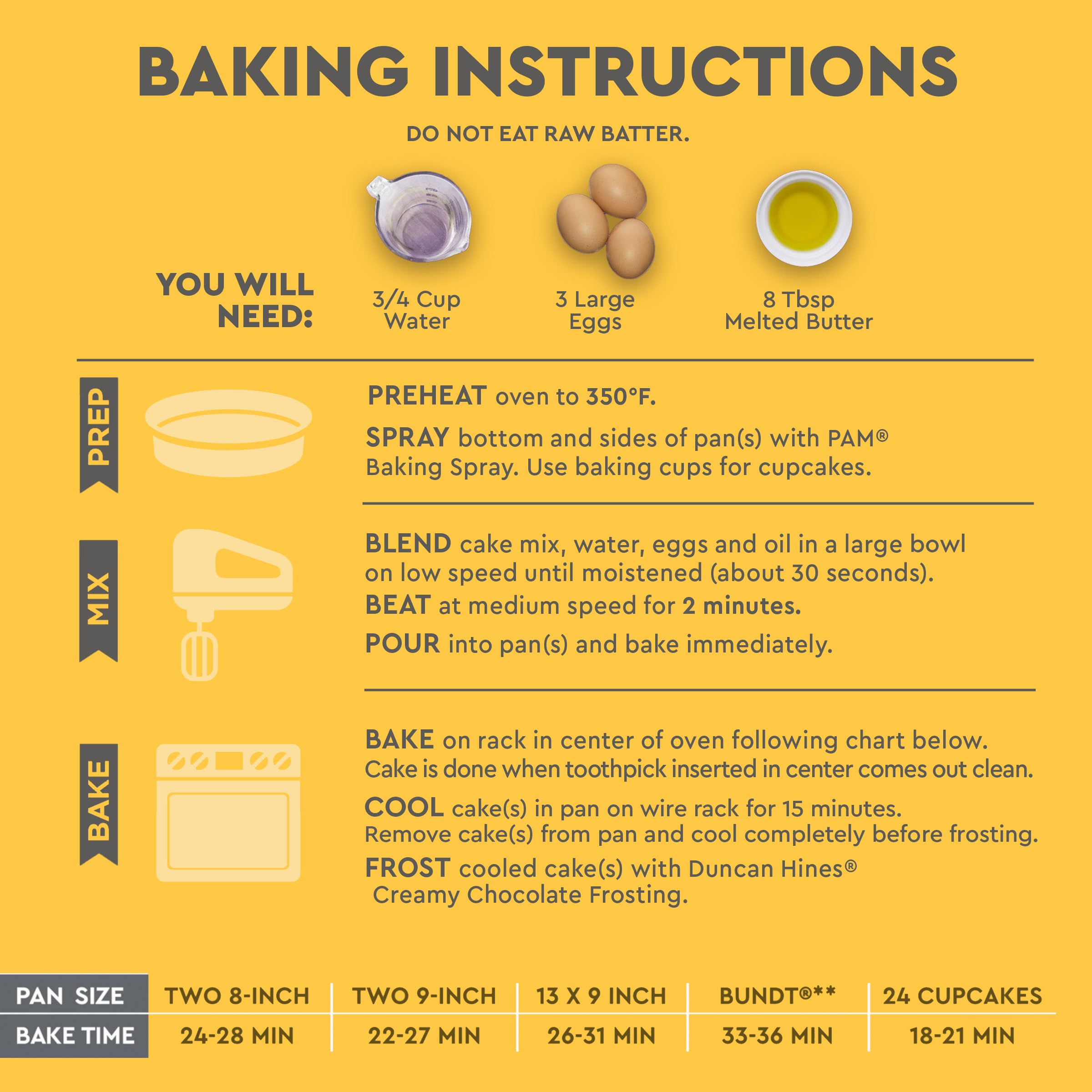 Duncan Hines Perfectly Moist Butter Recipe Fudge Cake Mix, 15.25 oz. - Image 7