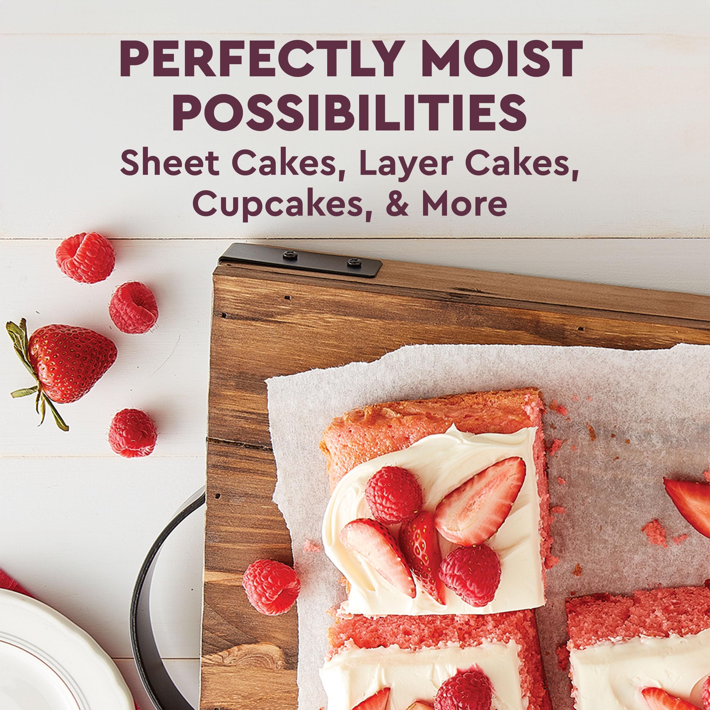 Duncan Hines Strawberry Supreme Flavored Cake Mix, 15.25 oz. - Image 6